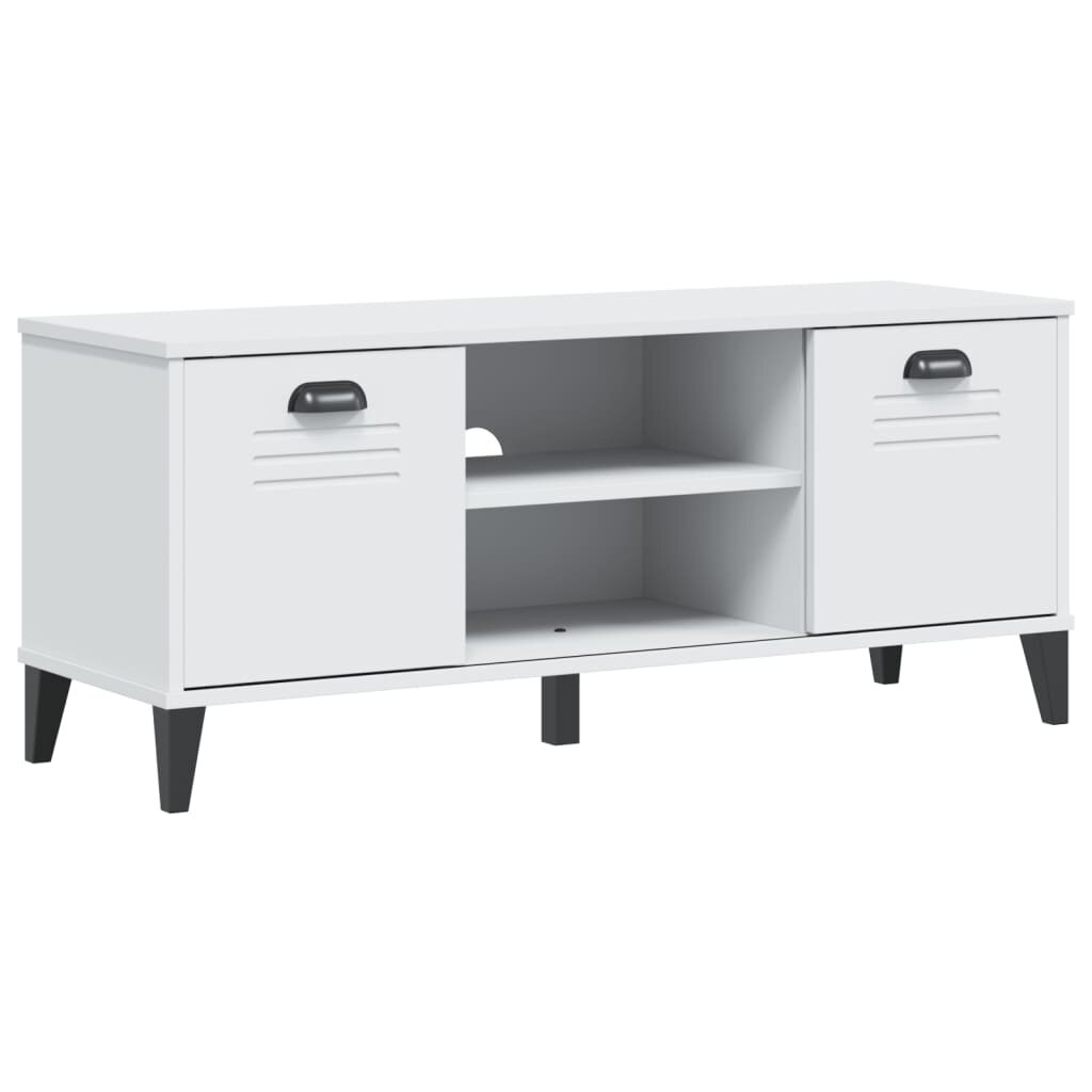 vidaXL Lavice s botníkem VIKEN bílá 106 x 35 x 45 cm kompozitní dřevo