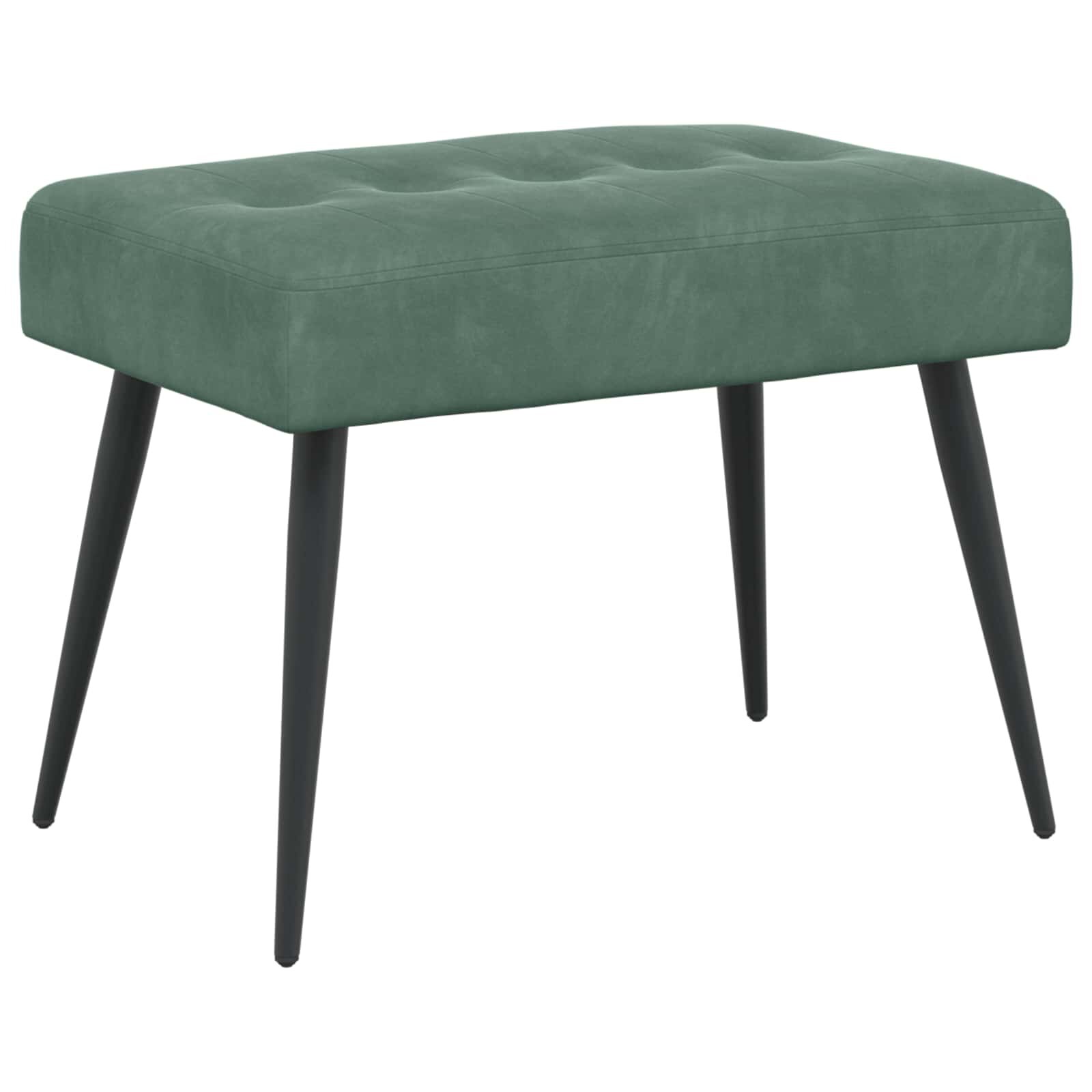 vidaXL Lavice s knoflíkovým prošíváním Mořská zelená 60 x 40 x 45 cm