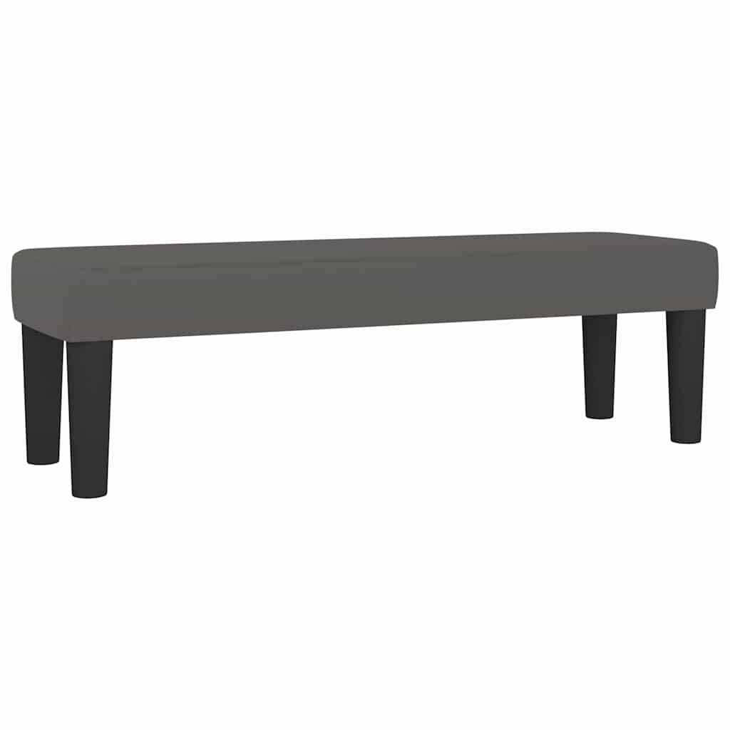 vidaXL Lavice šedá 100x30x30 cm umělá kůže