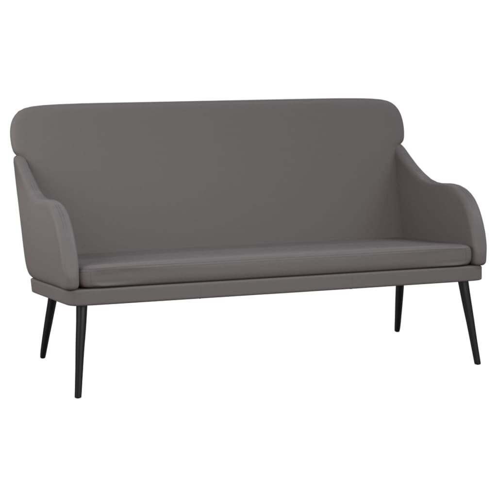 vidaXL Lavice šedá 110 x 76 x 80 cm umělá kůže