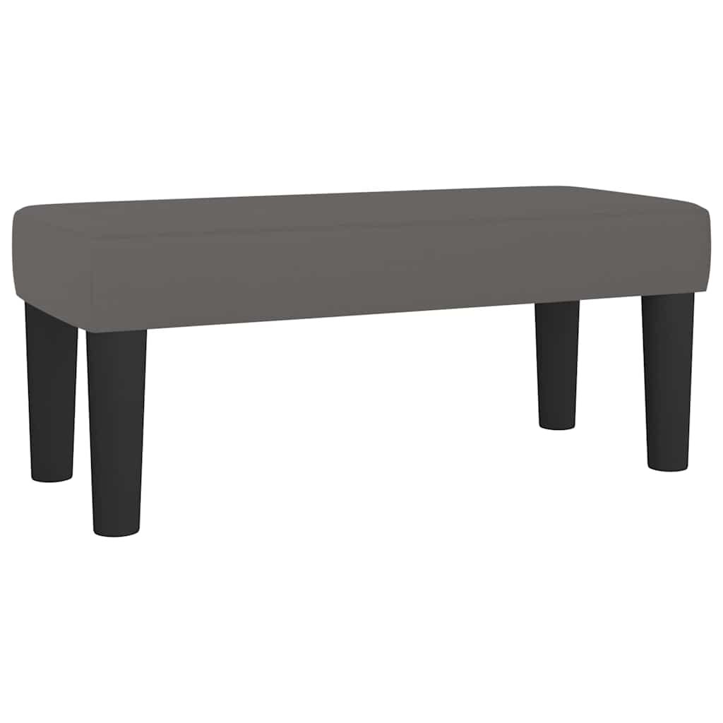 vidaXL Lavice šedá 70 x 30 x 30 cm umělá kůže