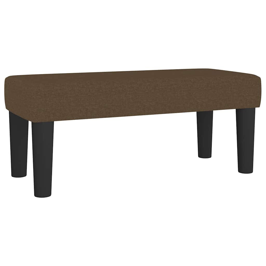 vidaXL Lavice tmavě hnědá 70 x 30 x 30 cm textil