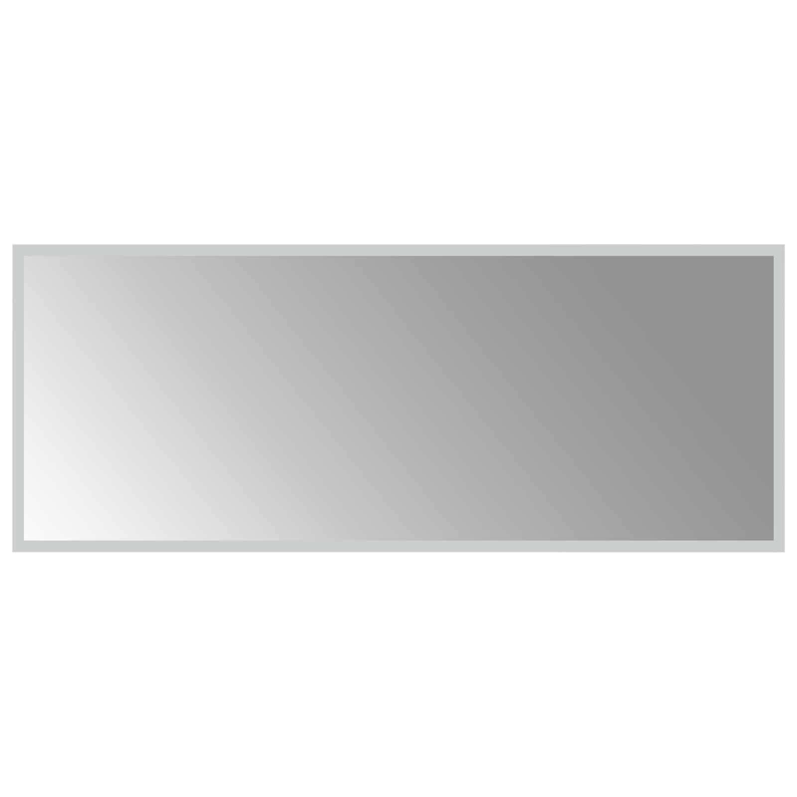 vidaXL LED koupelnové zrcadlo Transparentní 100 x 40 cm tvrzené sklo