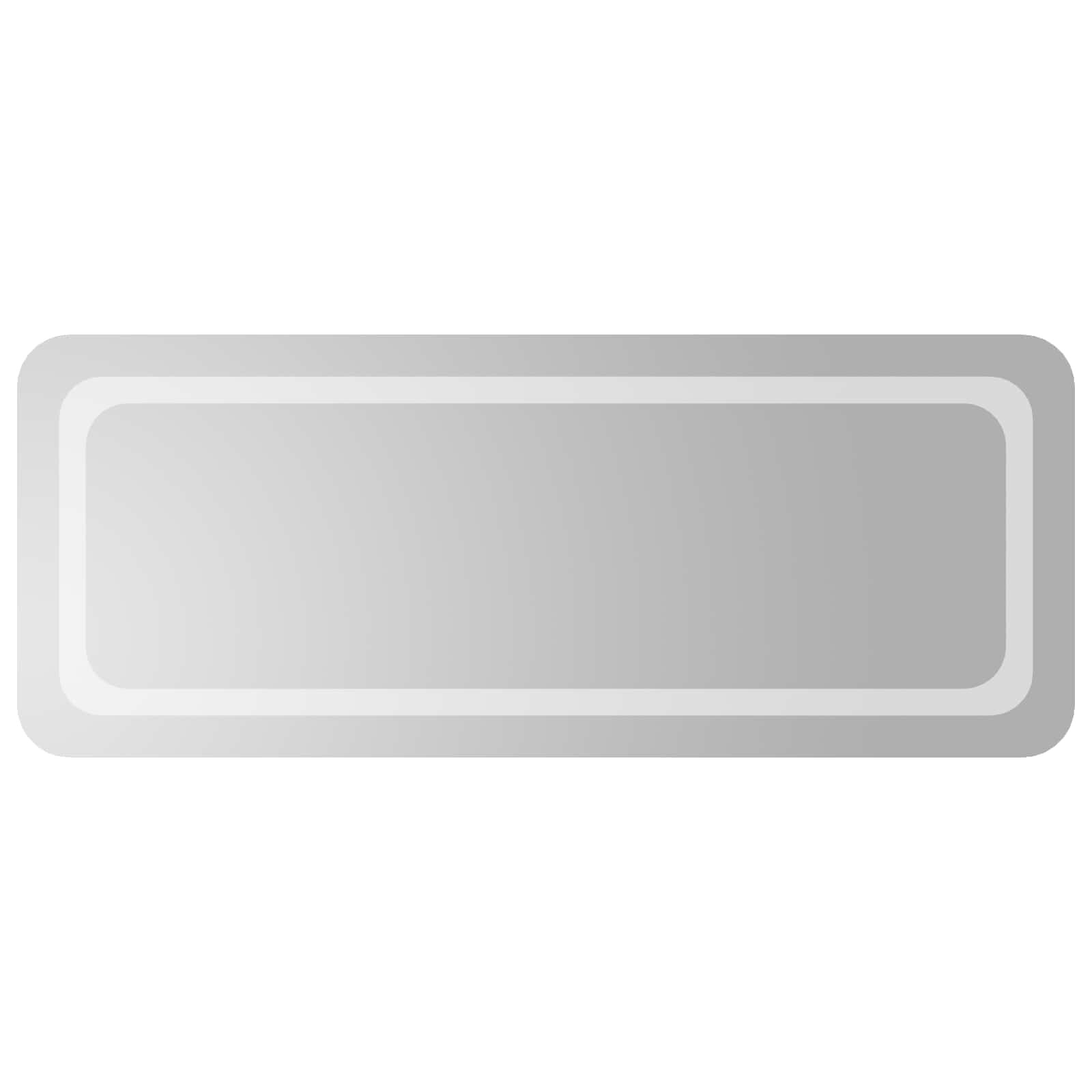 vidaXL LED koupelnové zrcadlo Transparentní 100 x 40 cm tvrzené sklo