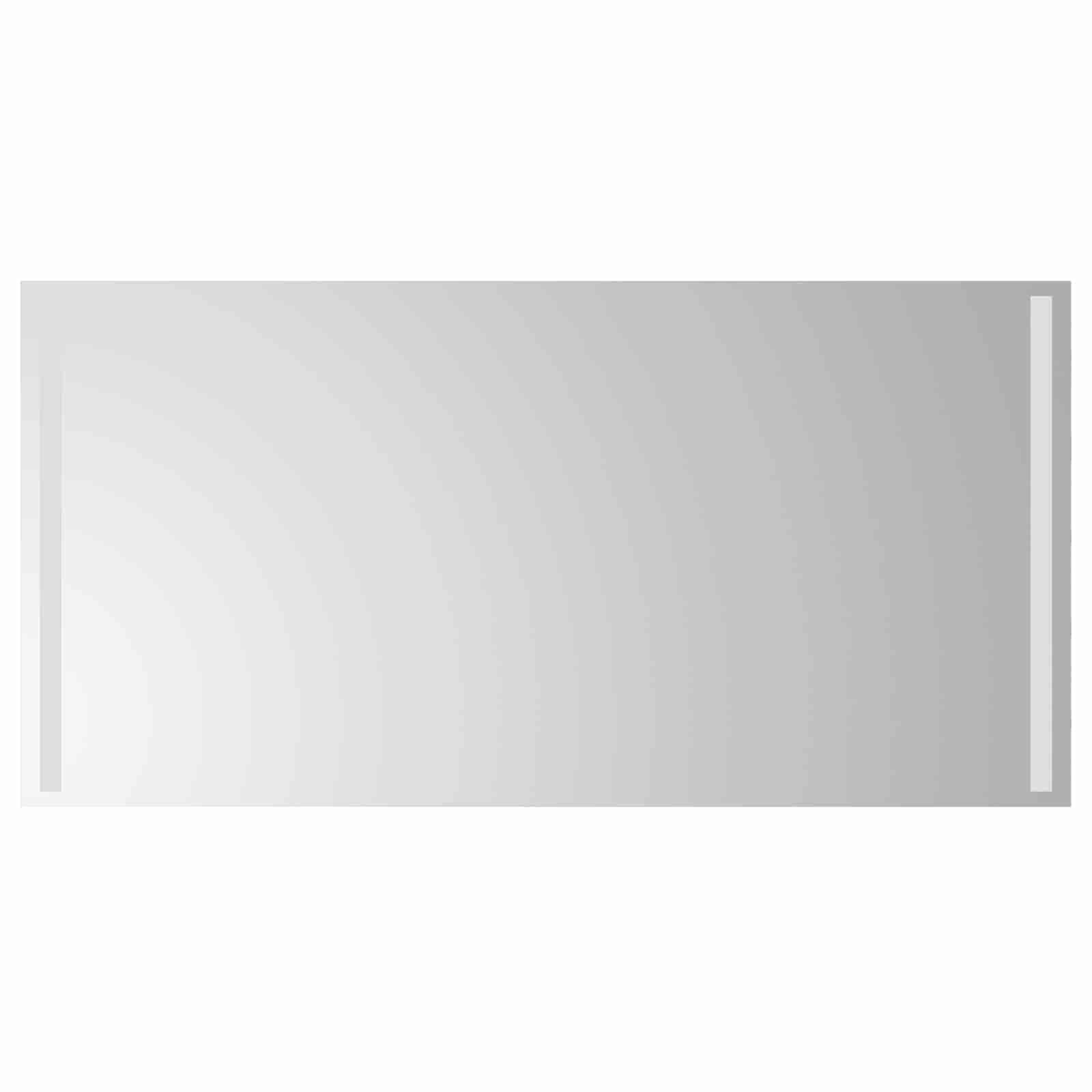 vidaXL LED koupelnové zrcadlo Transparentní 100 x 50 cm tvrzené sklo