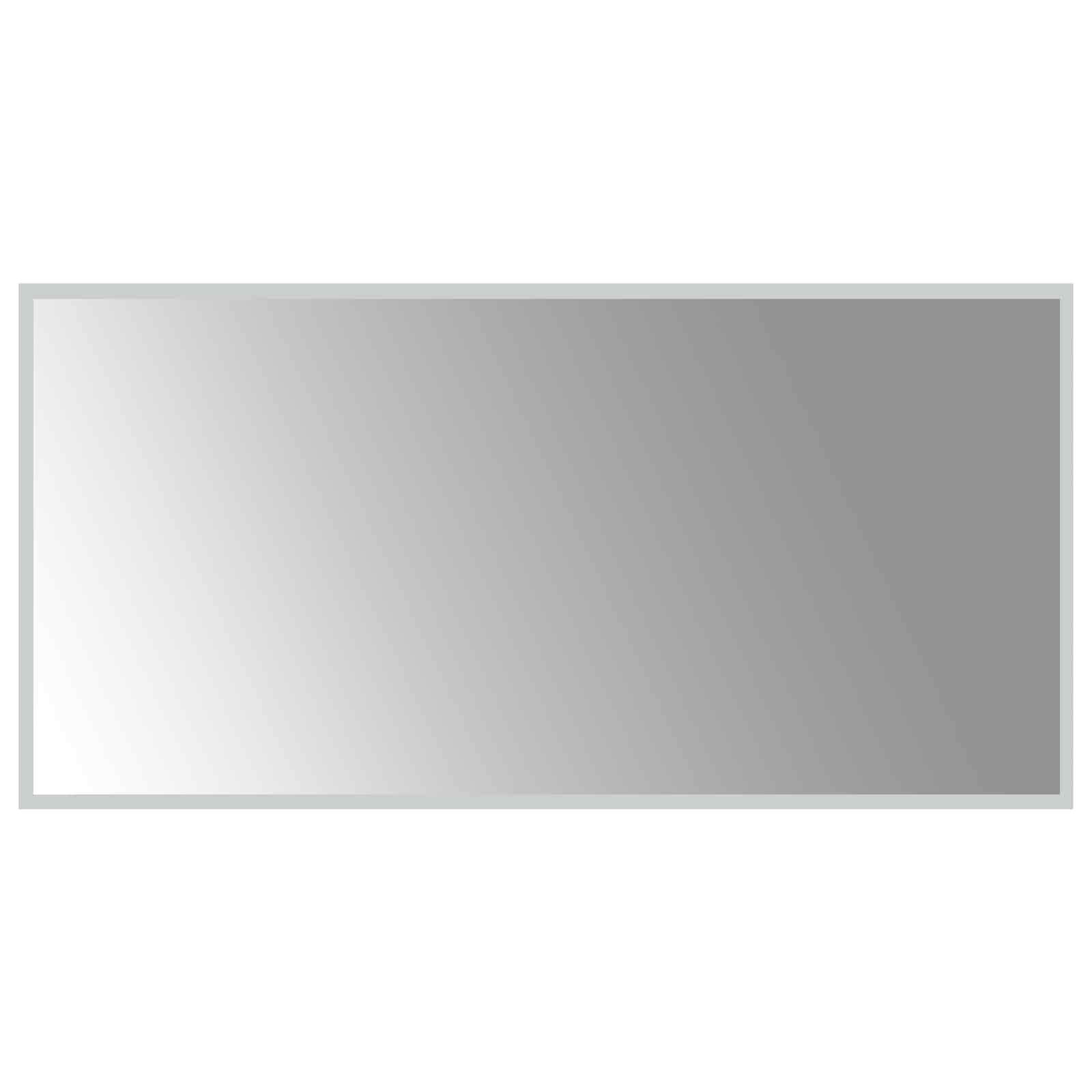 vidaXL LED koupelnové zrcadlo Transparentní 100 x 50 cm tvrzené sklo