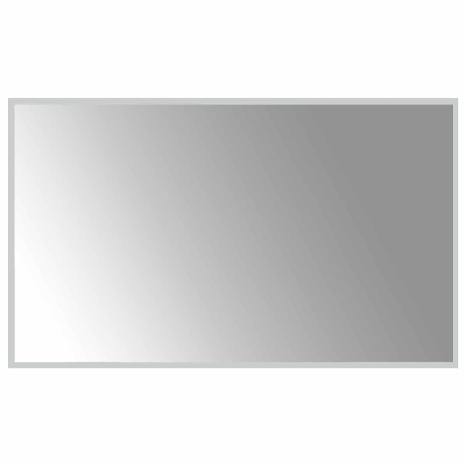 vidaXL LED koupelnové zrcadlo Transparentní 100 x 60 cm tvrzené sklo