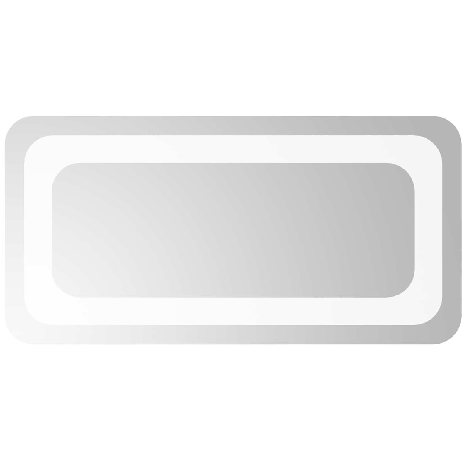 vidaXL LED koupelnové zrcadlo Transparentní 40 x 20 cm tvrzené sklo
