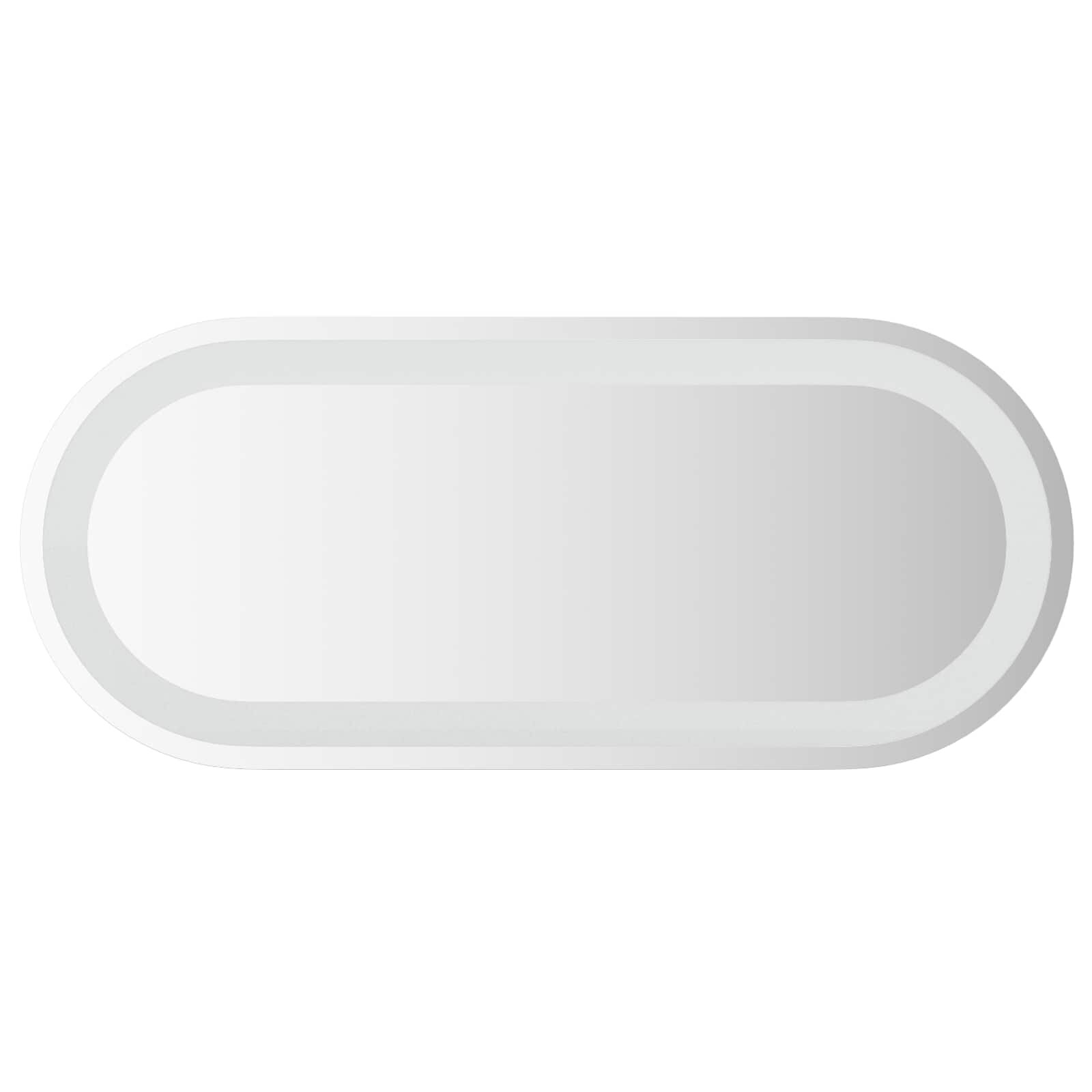 vidaXL LED koupelnové zrcadlo Transparentní 70 x 30 cm tvrzené sklo