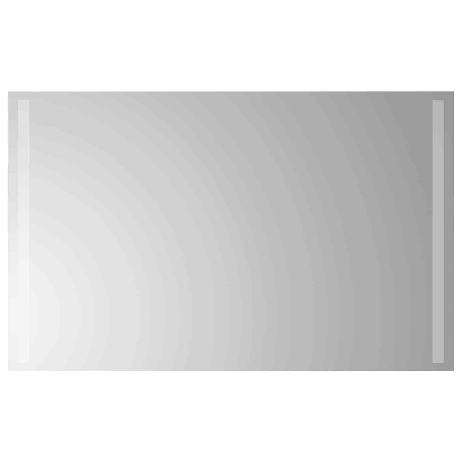 vidaXL LED koupelnové zrcadlo Transparentní 80 x 50 cm tvrzené sklo