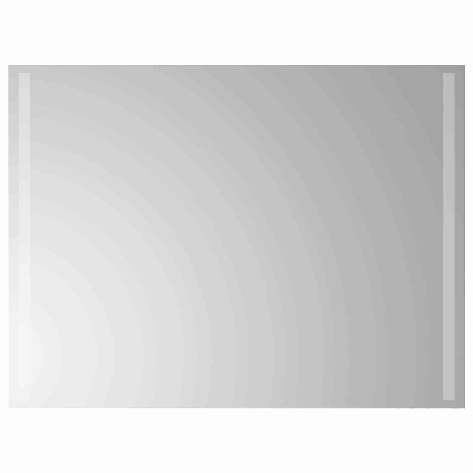 vidaXL LED koupelnové zrcadlo Transparentní 80 x 60 cm tvrzené sklo