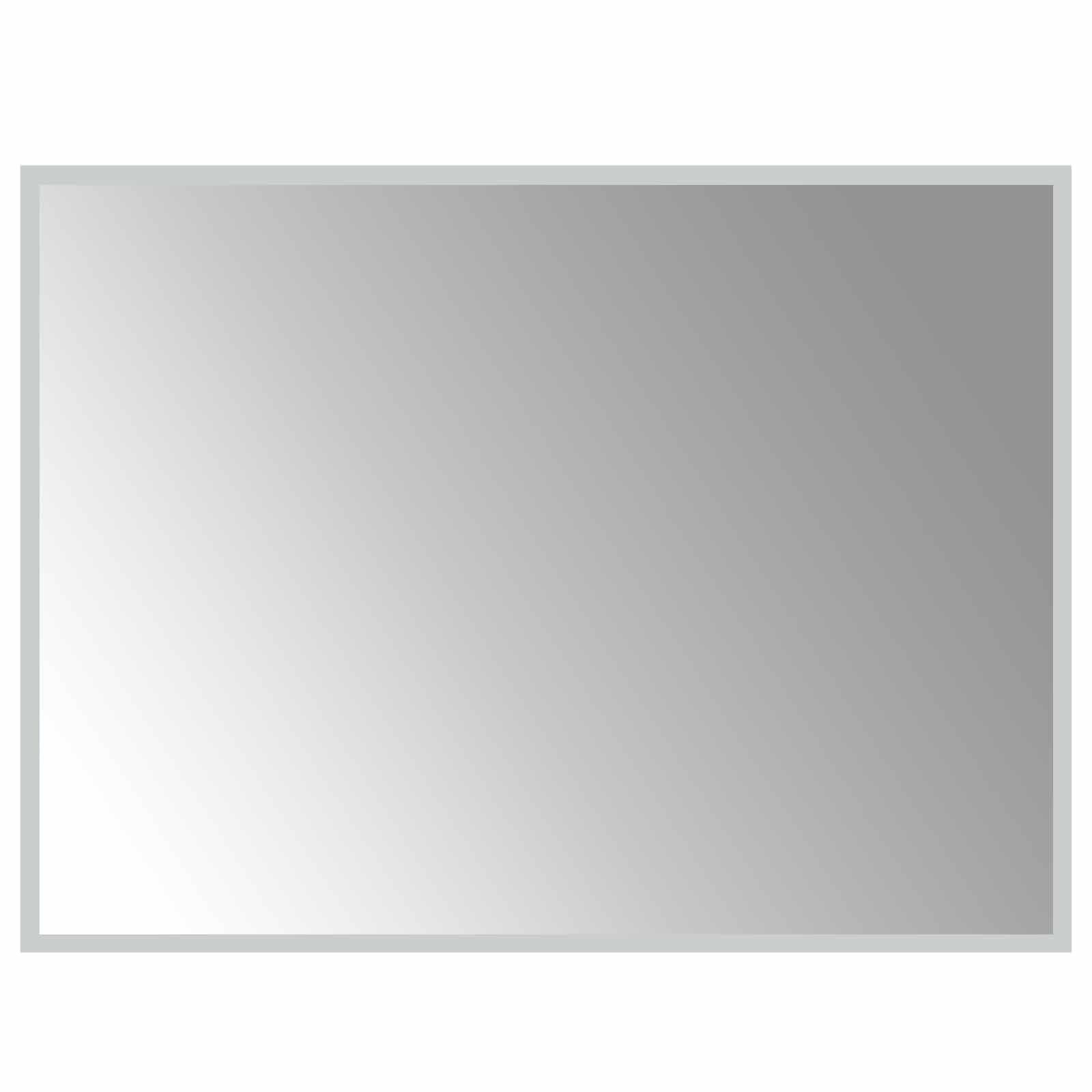 vidaXL LED koupelnové zrcadlo Transparentní 80 x 60 cm tvrzené sklo