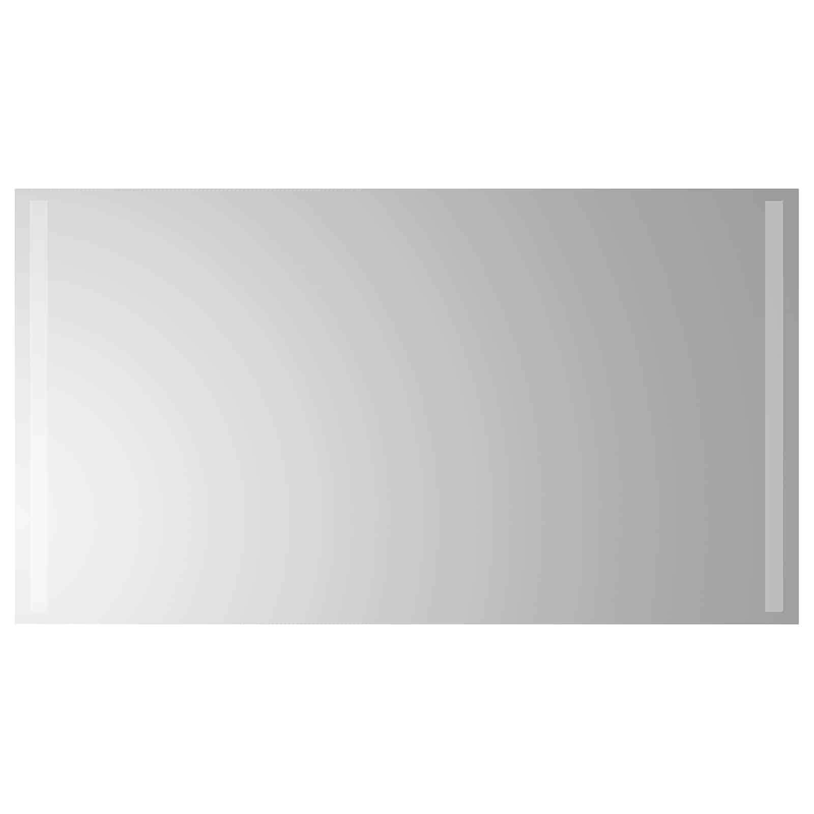 vidaXL LED koupelnové zrcadlo Transparentní 90 x 50 cm tvrzené sklo