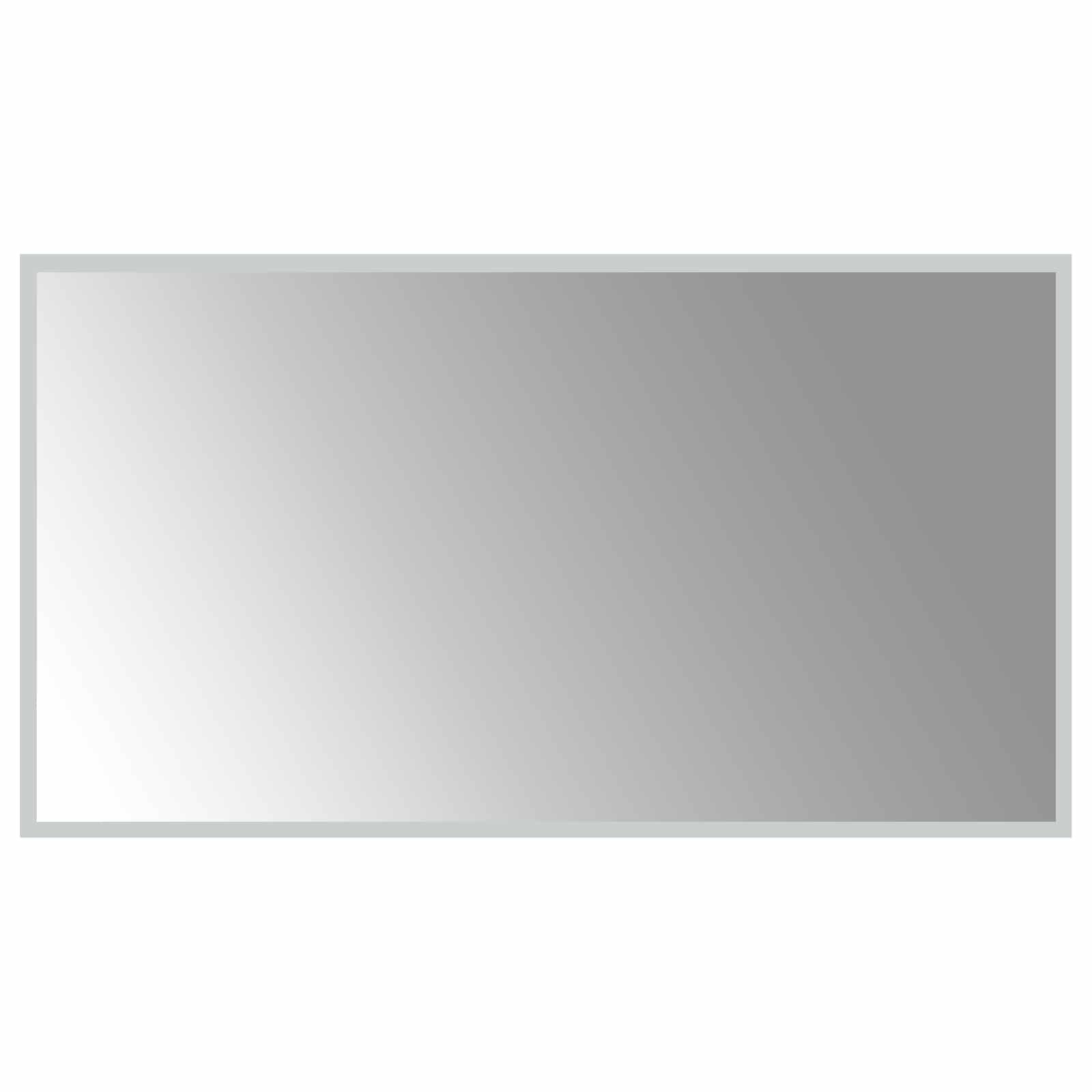 vidaXL LED koupelnové zrcadlo Transparentní 90 x 50 cm tvrzené sklo