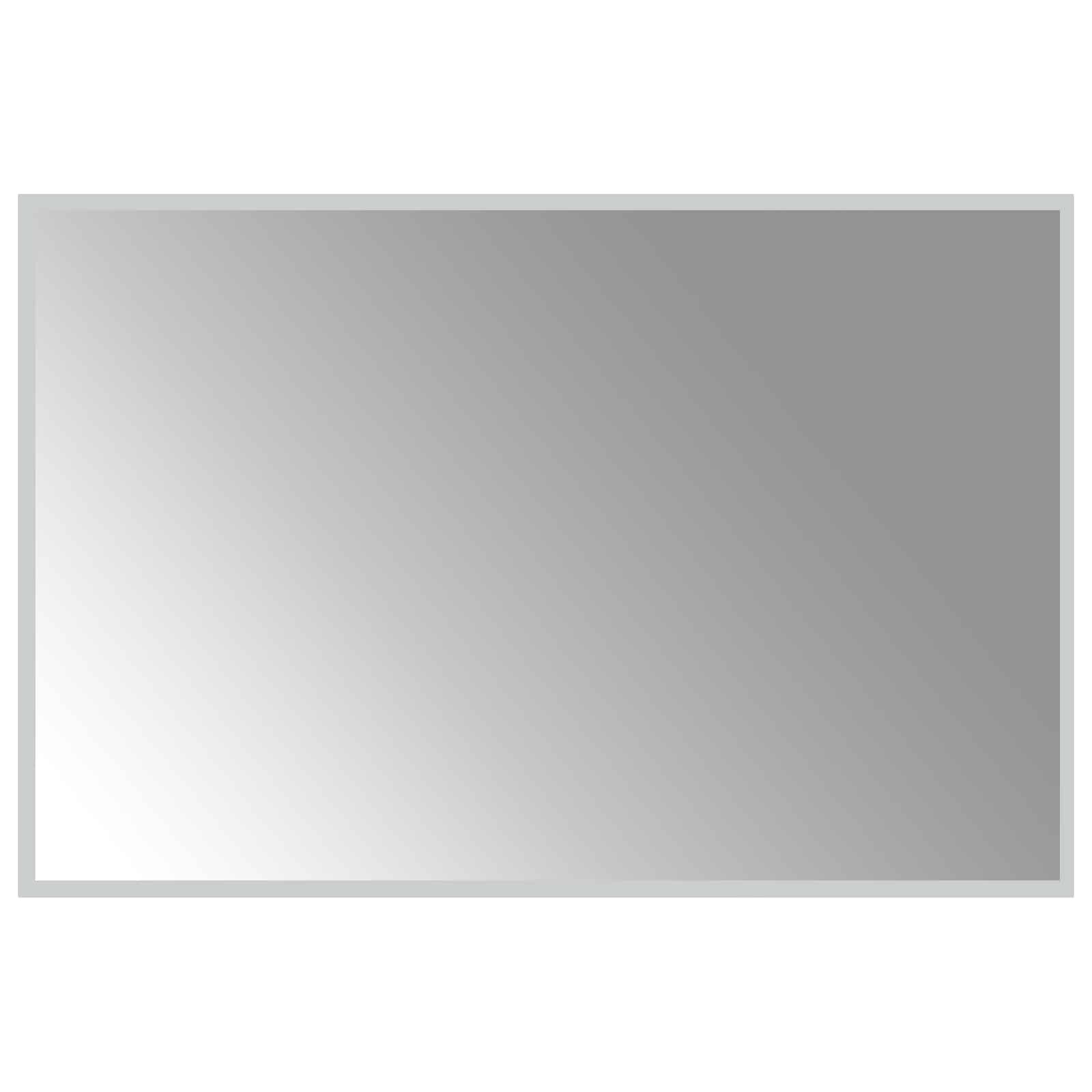 vidaXL LED koupelnové zrcadlo Transparentní 90 x 60 cm tvrzené sklo