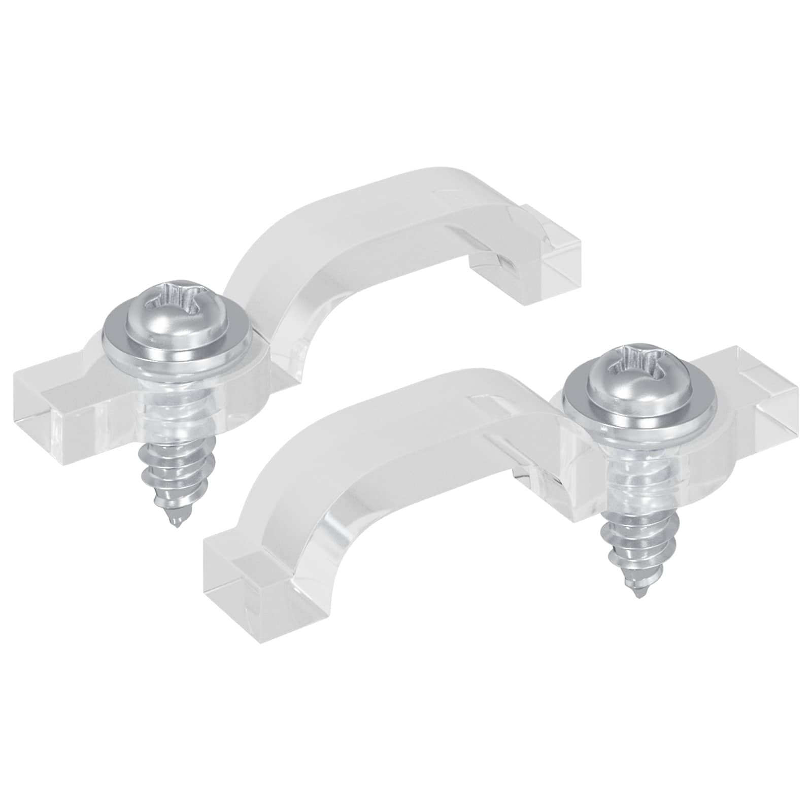 vidaXL LED pásek spony 238 mm 2 ks Transparentní Plast a železo