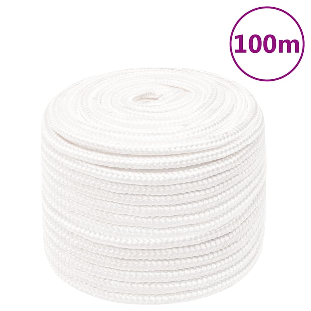 vidaXL Lodní lano celobílé 12 mm 100 m polypropylen
