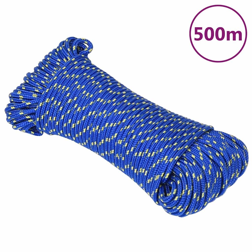 vidaXL Lodní lano modré 5 mm 500 m polypropylen