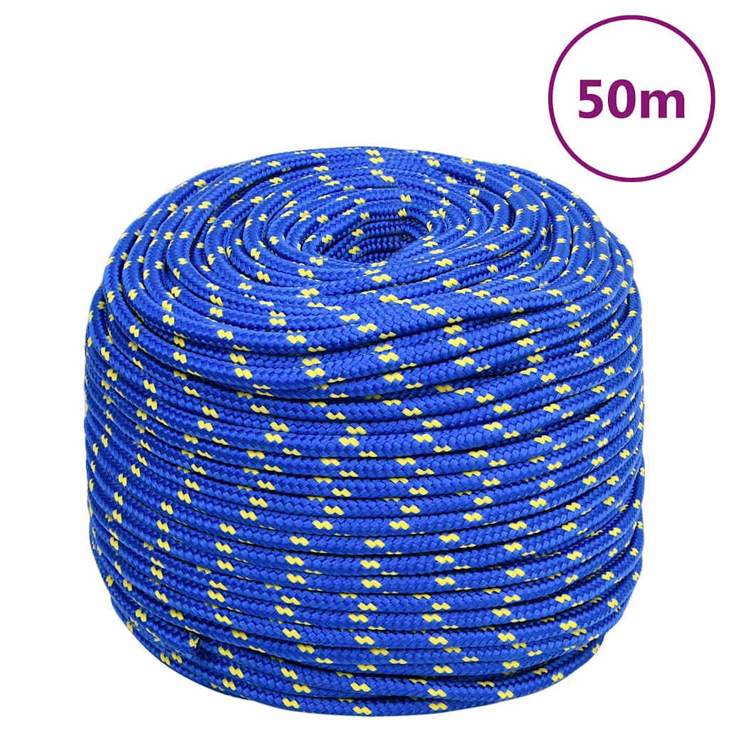 vidaXL Lodní lano modré 6 mm 50 m polypropylen