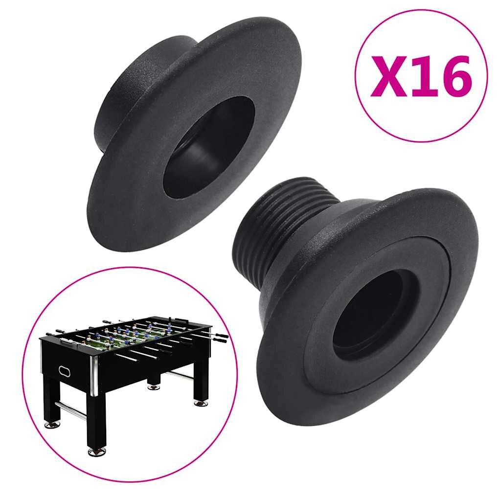 vidaXL Ložiska na tyče stolního fotbalu pro 159/16 mm tyč 16 ks