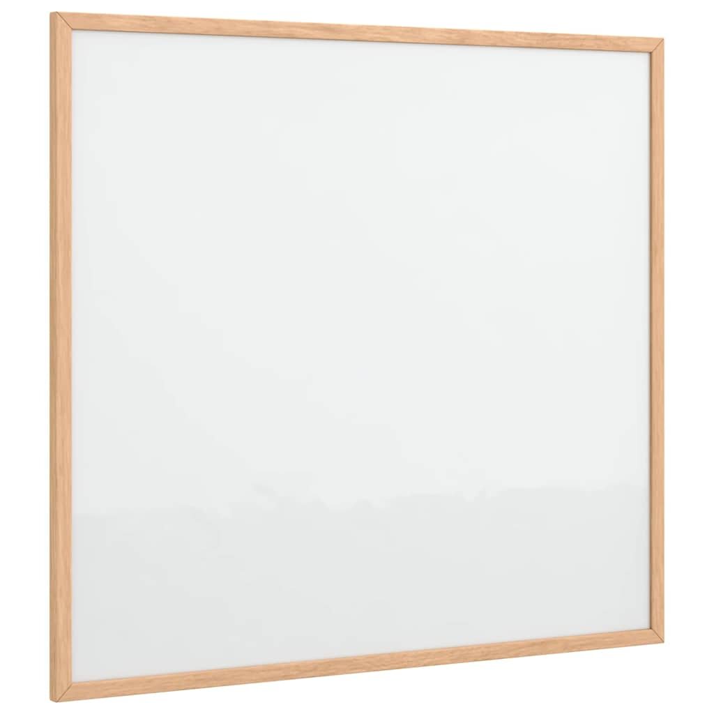 vidaXL Magnetická bílá tabule s rámem z masivního borovicového dřeva 60 x 55 cm