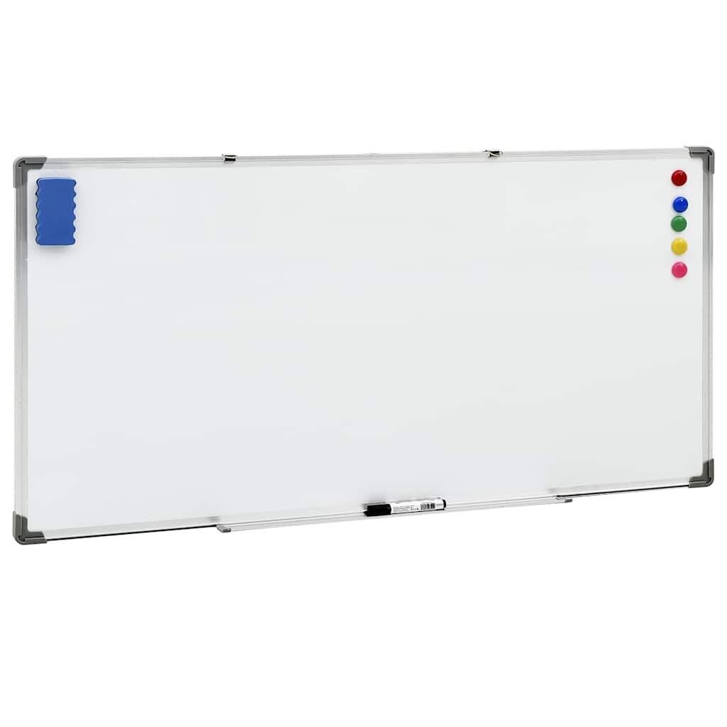 vidaXL Magnetická tabule bílá 110 x 60 cm ocel