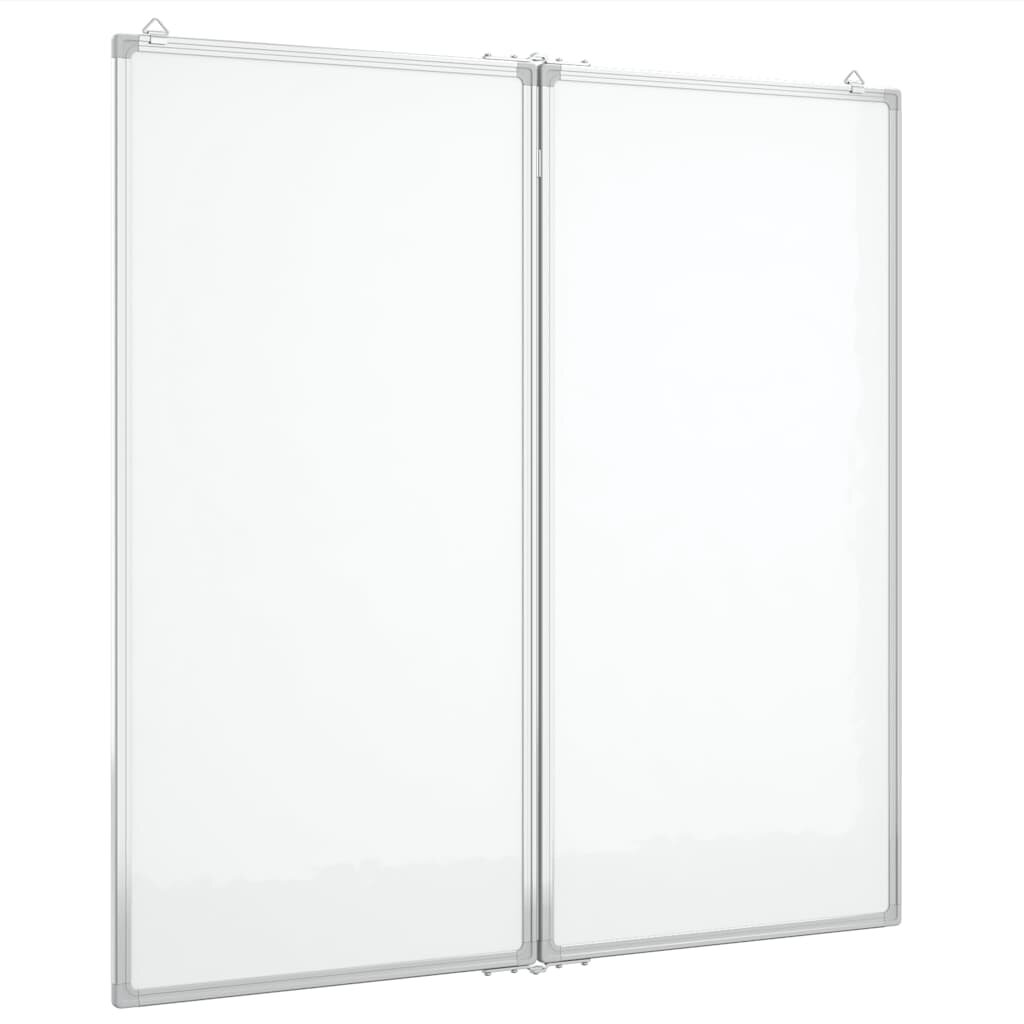 vidaXL Magnetická tabule rozkládací 100 x 100 x 17 cm hliník