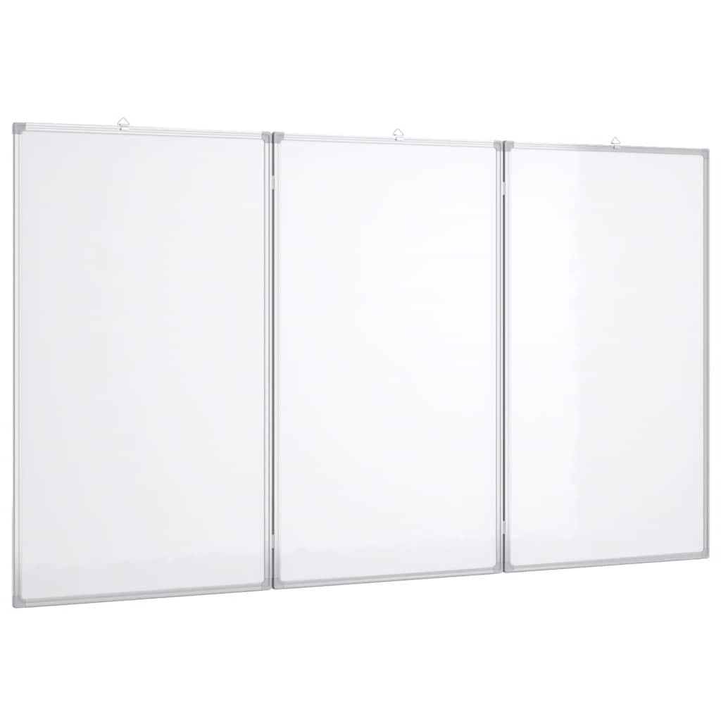 vidaXL Magnetická tabule rozkládací 120 x 100 x 17 cm hliník