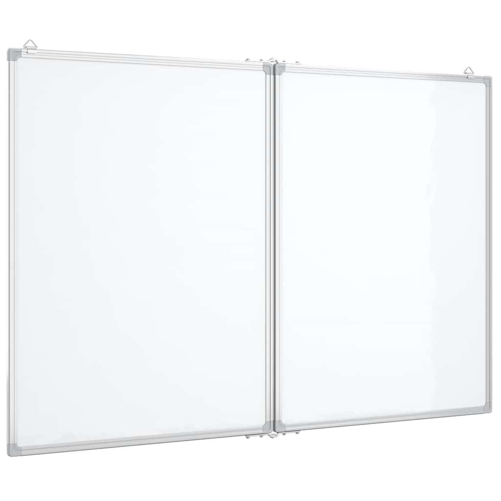 vidaXL Magnetická tabule rozkládací 120 x 80 x 17 cm hliník