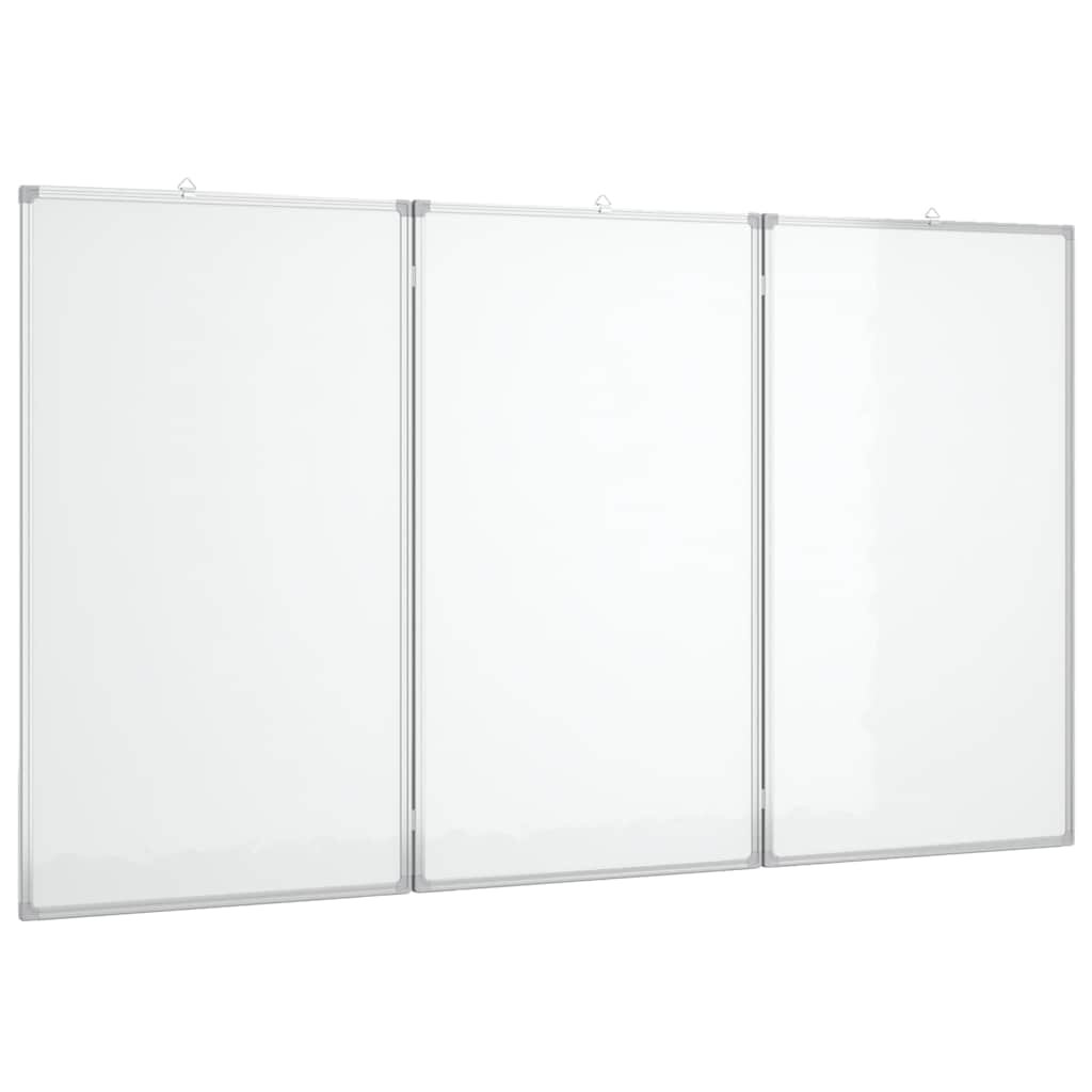 vidaXL Magnetická tabule rozkládací 180 x 100 x 17 cm hliník