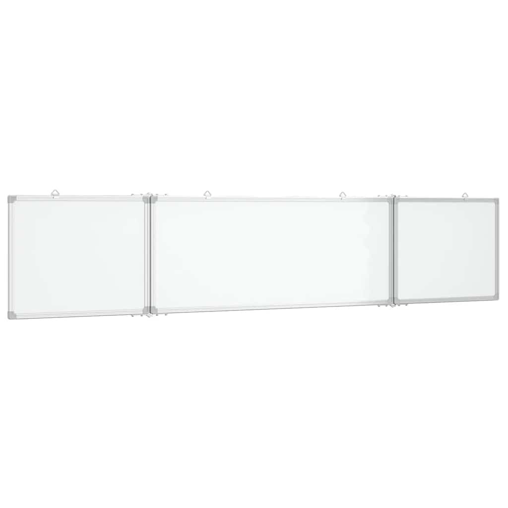 vidaXL Magnetická tabule rozkládací 200 x 40 x 17 cm hliník