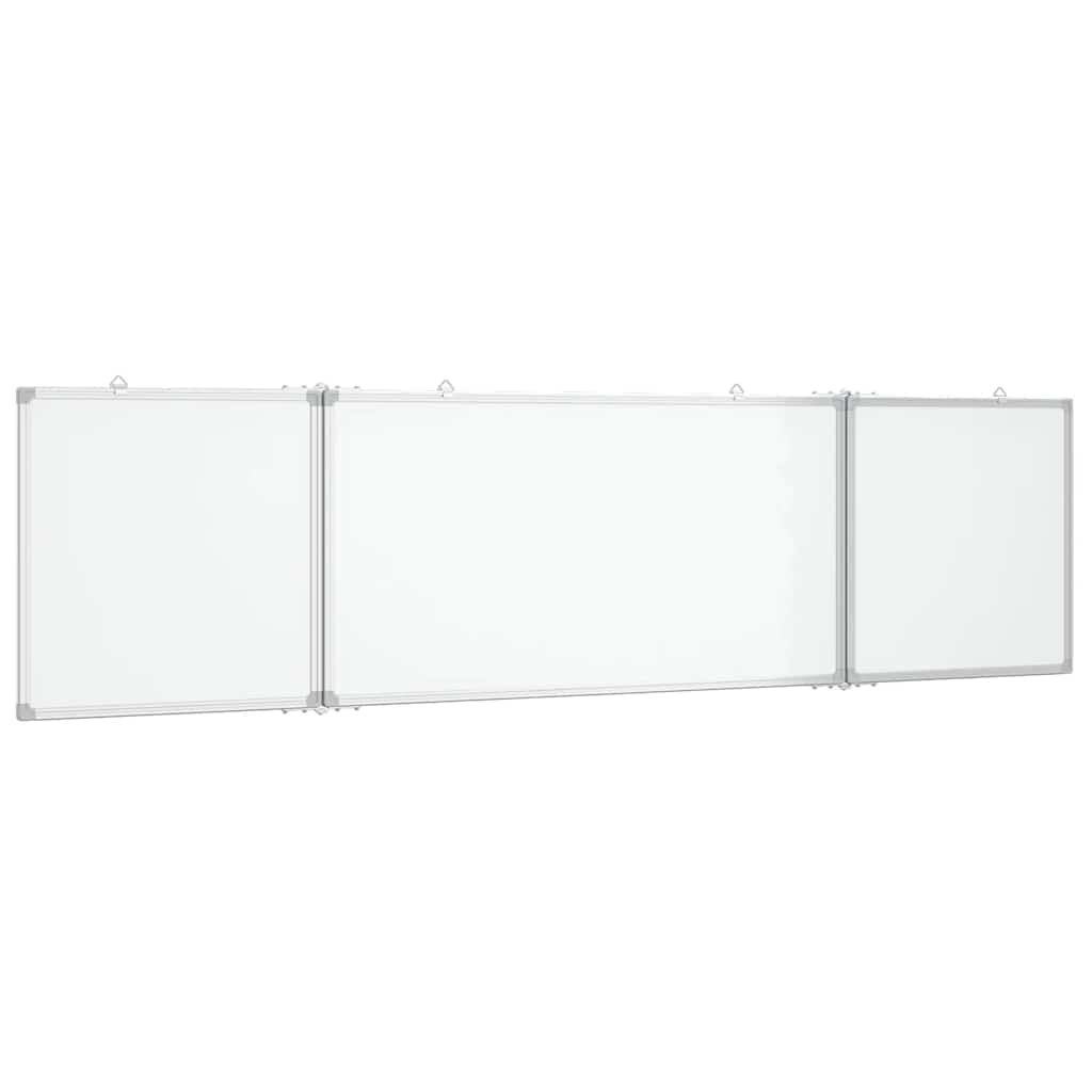 vidaXL Magnetická tabule rozkládací 200 x 50 x 17 cm hliník