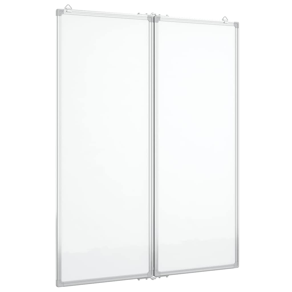 vidaXL Magnetická tabule rozkládací 80 x 100 x 17 cm hliník