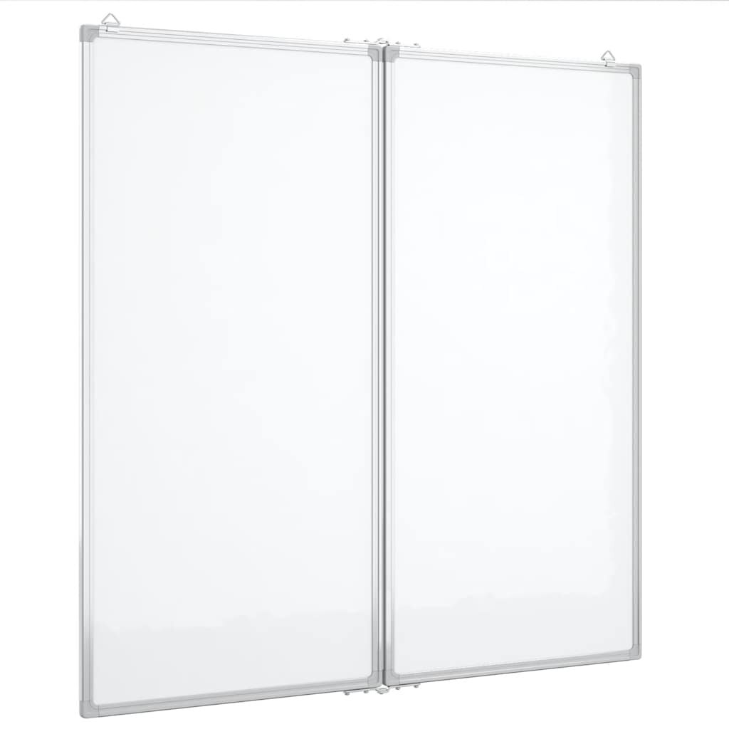 vidaXL Magnetická tabule rozkládací 80 x 80 x 17 cm hliník