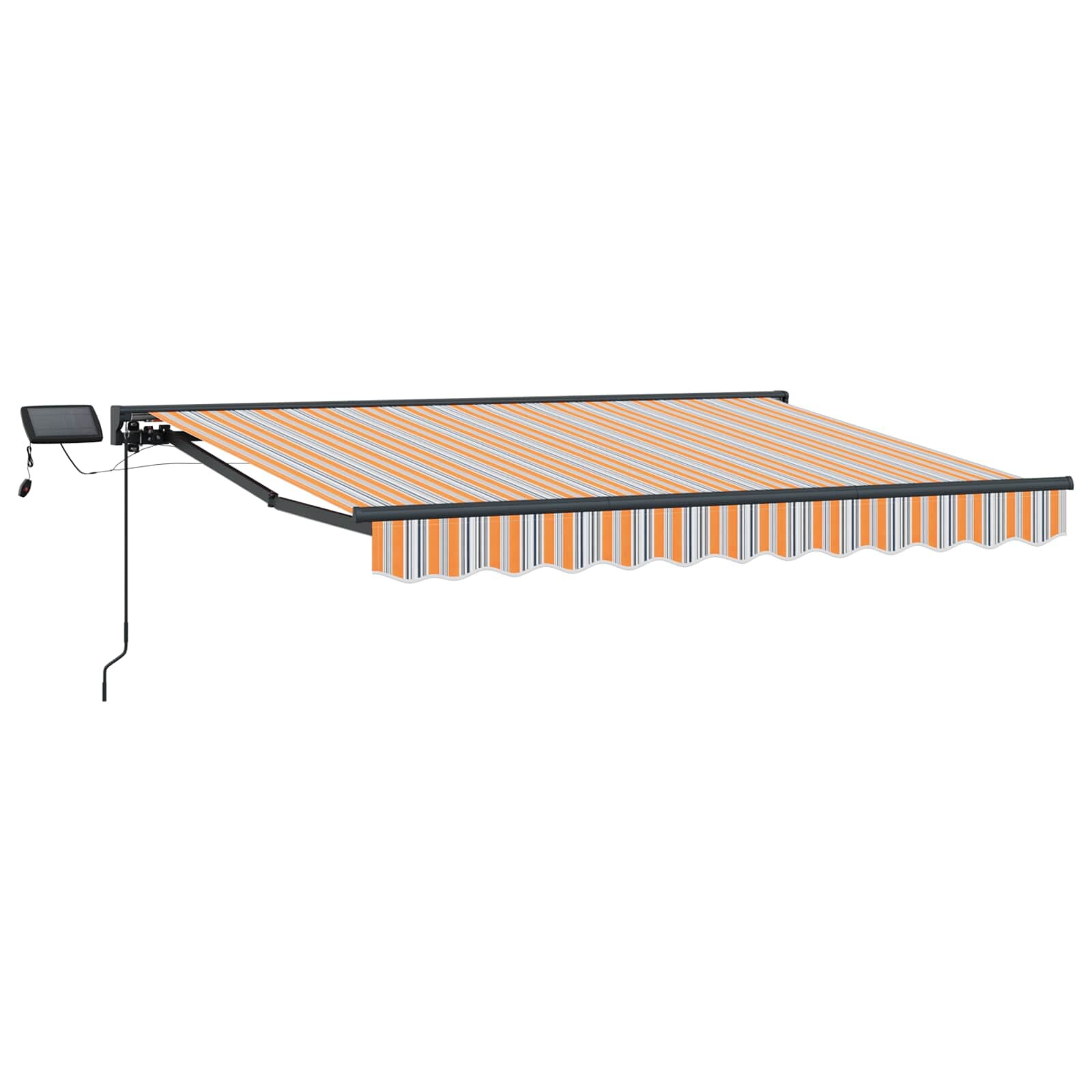 vidaXL Manuální rám markýzy s LED 35 x 25 m