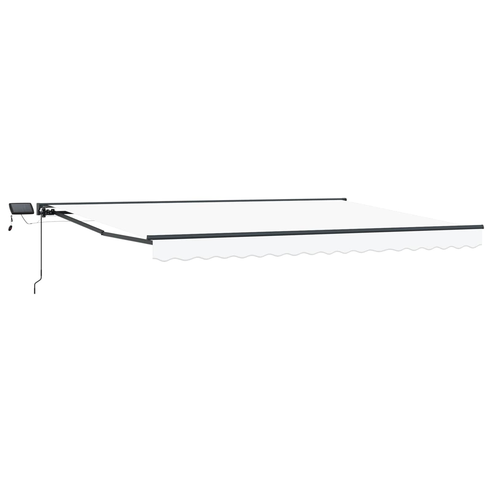 vidaXL Manuální rám markýzy s LED