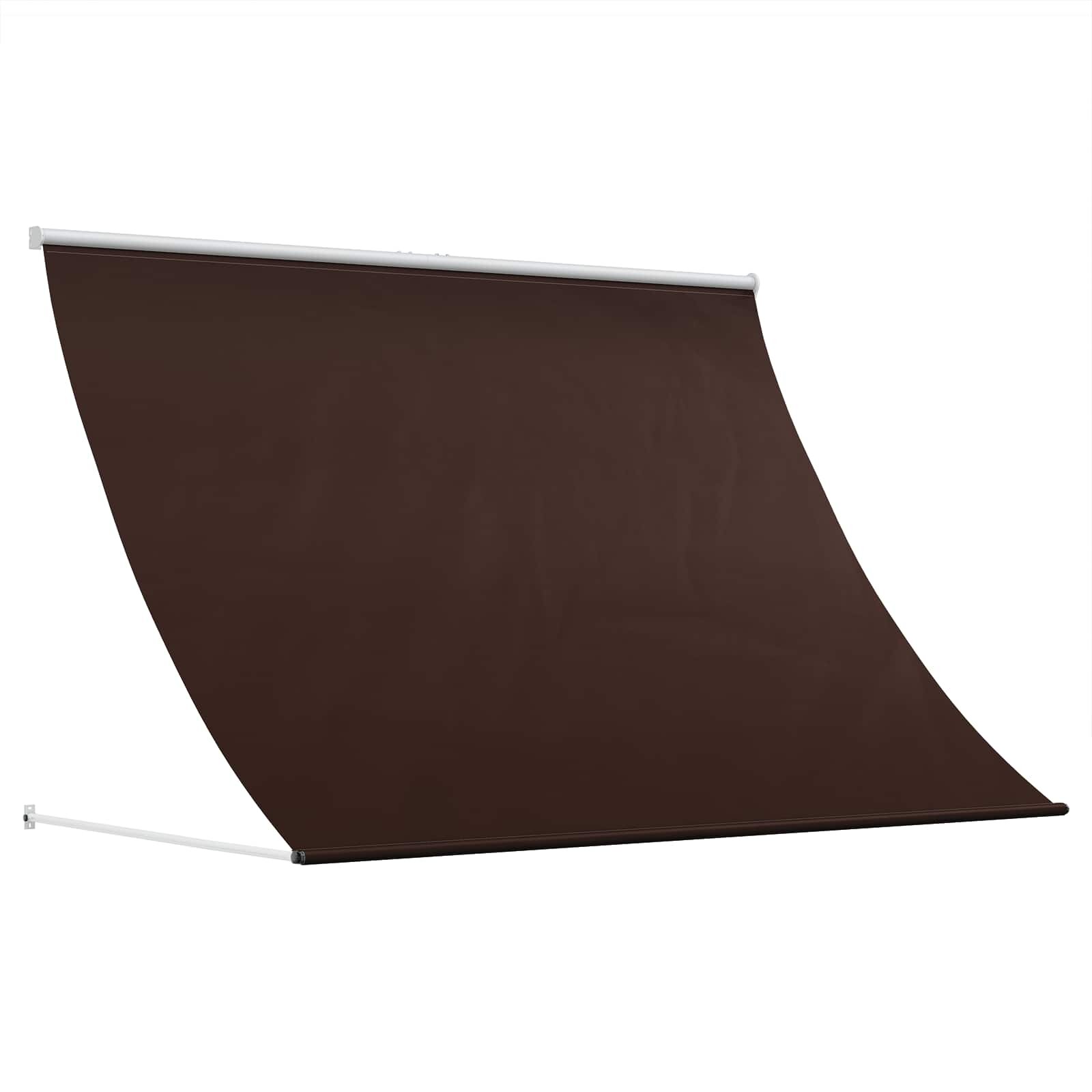 vidaXL Markýza Hnědá 100 x 150 cm 180 g / m² polyester s PU povlakem
