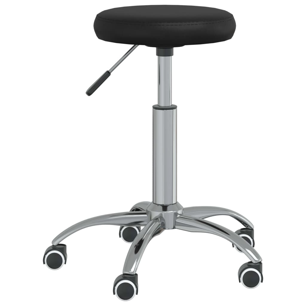 vidaXL Masážní stolička umělá kůže černá