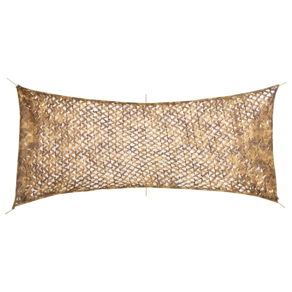 vidaXL Maskovací síť s úložným vakem 409 x 206 cm písková