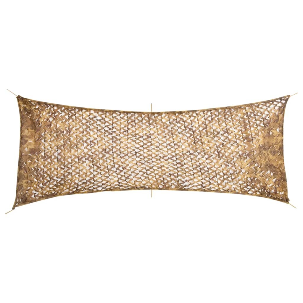 vidaXL Maskovací síť s úložným vakem 412 x 144 cm písková