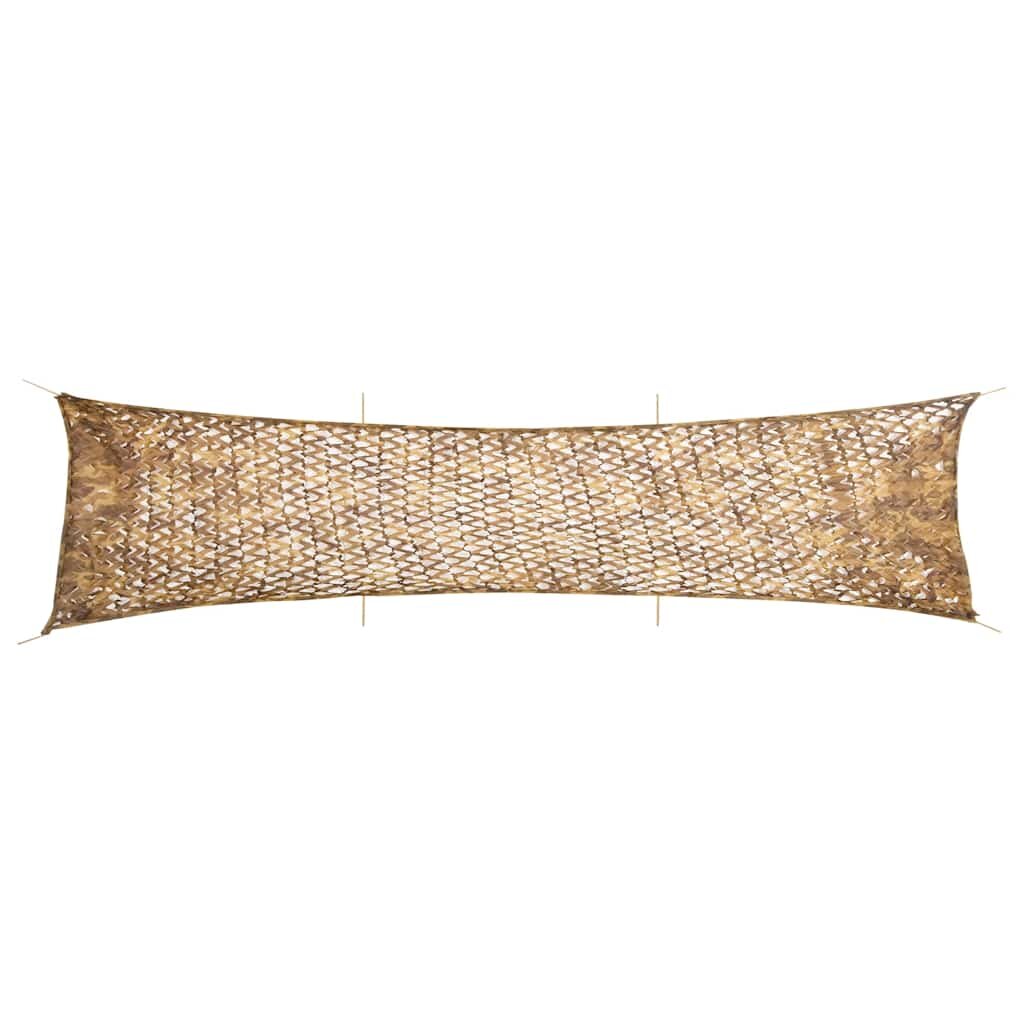 vidaXL Maskovací síť s úložným vakem 613 x 138 cm písková