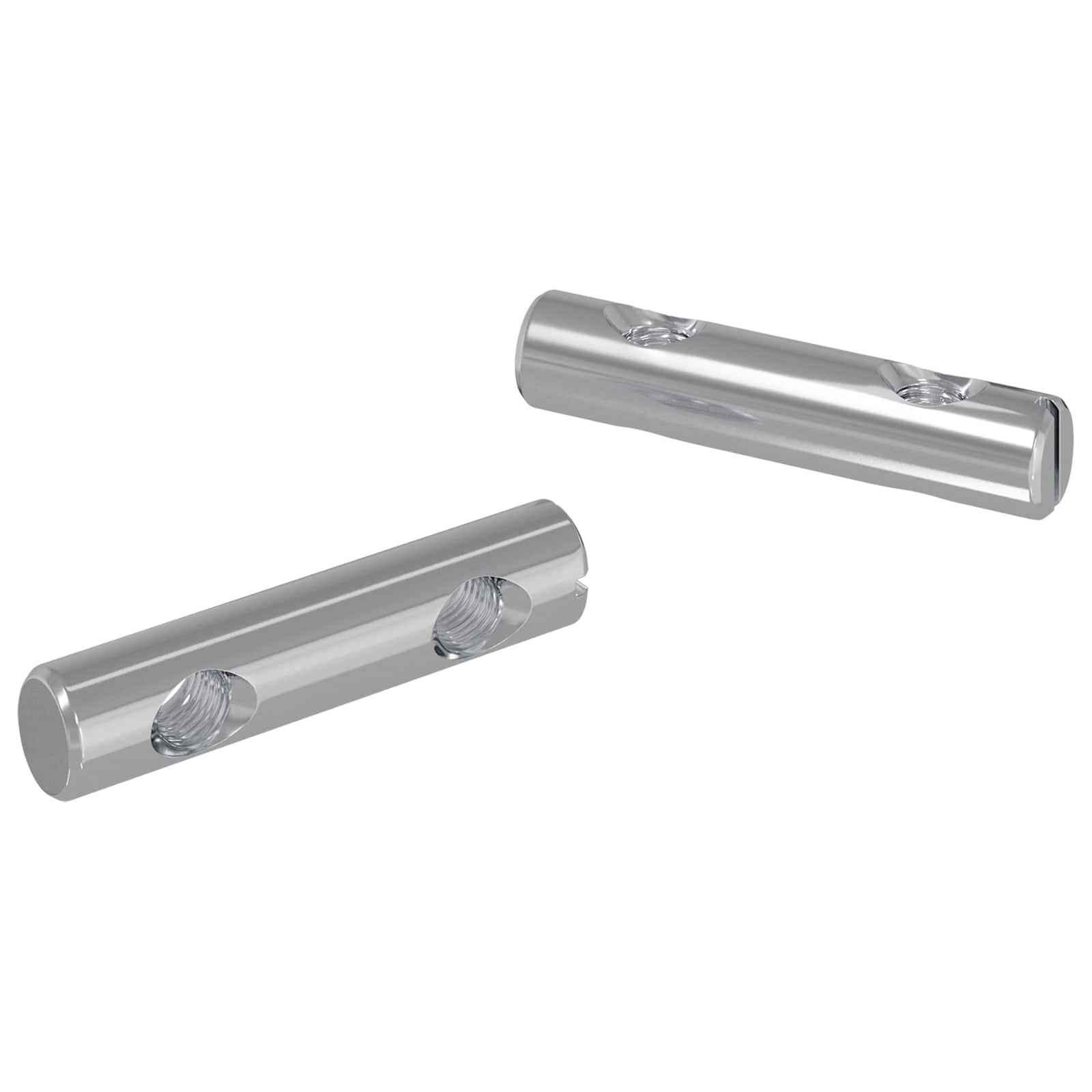 vidaXL Matice 2 ks Zinkovaný 60 x 12 mm Železo