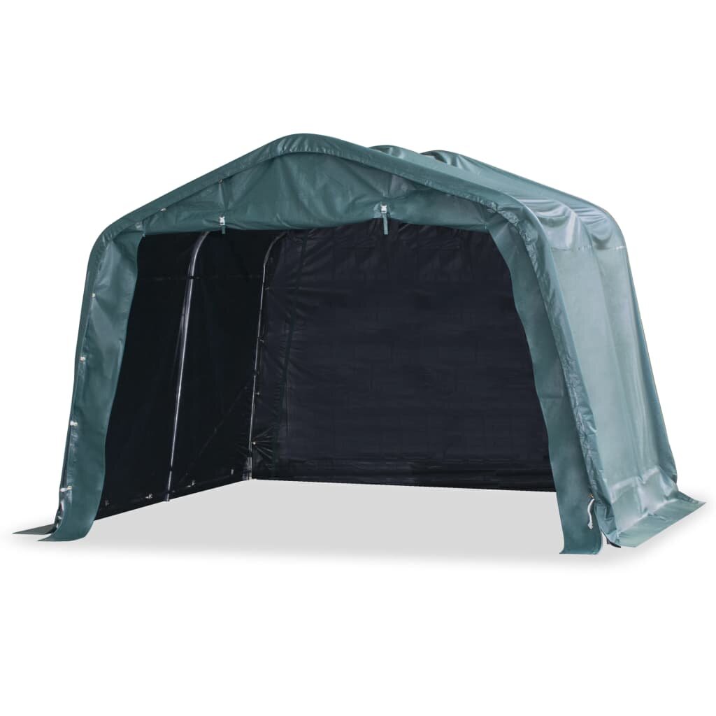 vidaXL Mobilní přístřešek pro zvířata PVC 550 g/m² 33x32 m tm. zelený