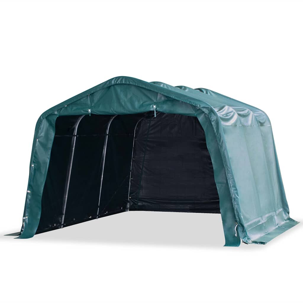 vidaXL Mobilní přístřešek pro zvířata PVC 550 g/m² 33x48m tm. zelený