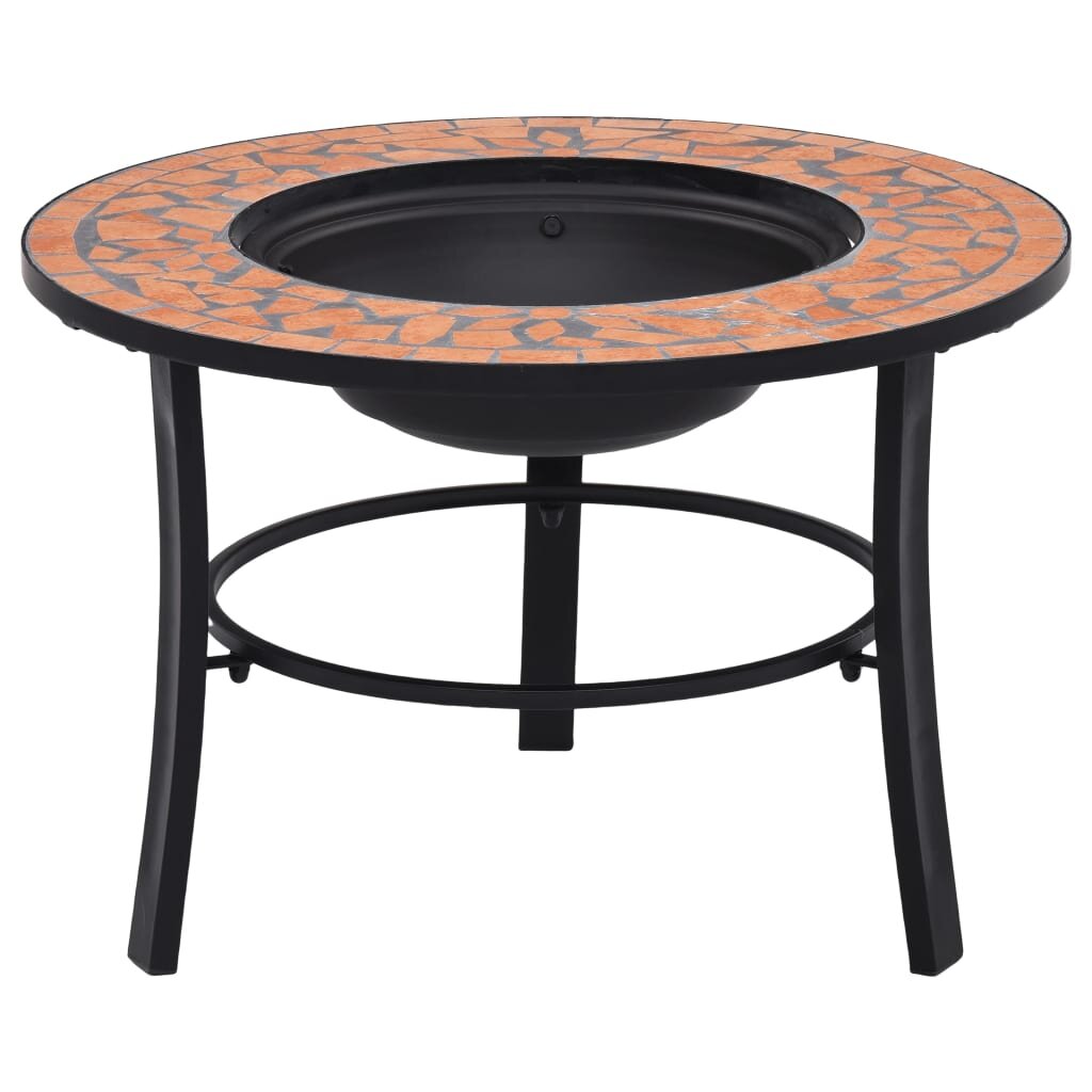 vidaXL Mozaikové ohniště terakota 68 cm keramika