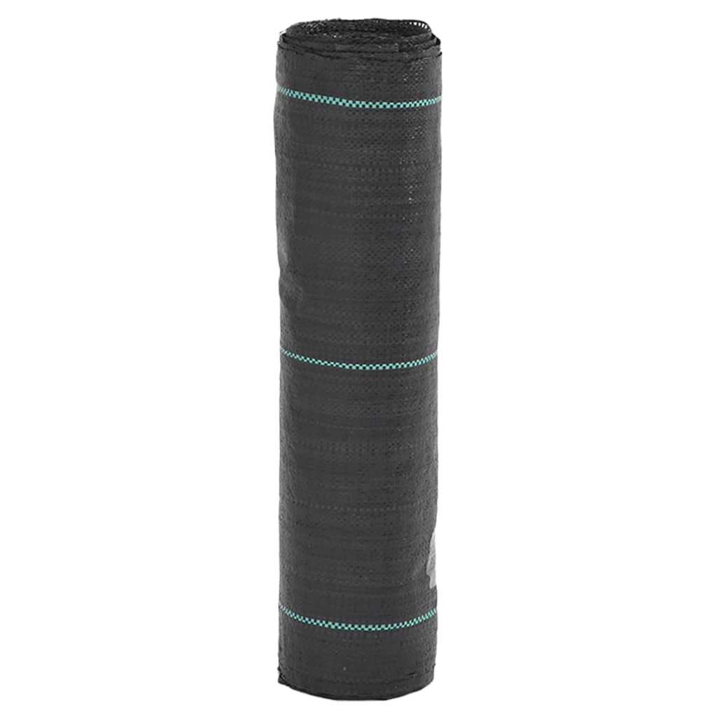vidaXL Mulčovací textilie černá 05 x 10 m PP