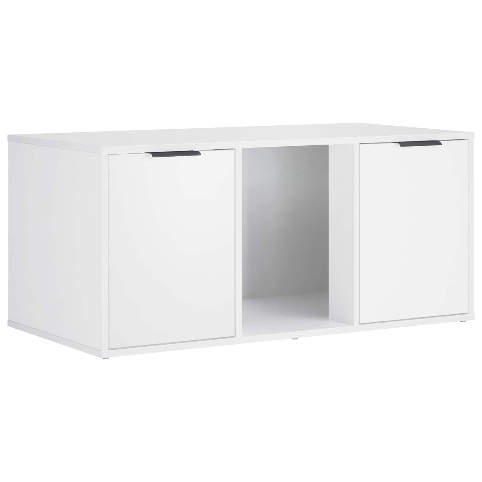 vidaXL Nábytek pro kočičí přepravku Bílá 100 x 49 x 45 cm