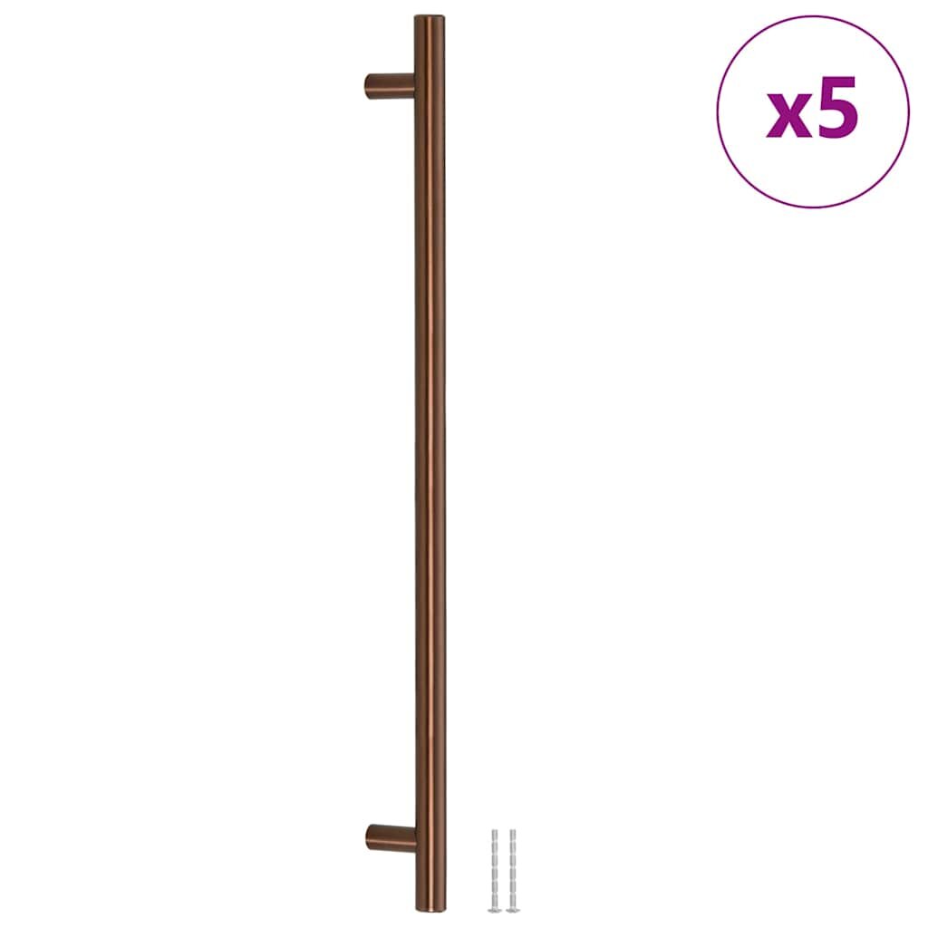 vidaXL Nábytkové úchytky 5 ks bronzové 480 mm nerezová ocel