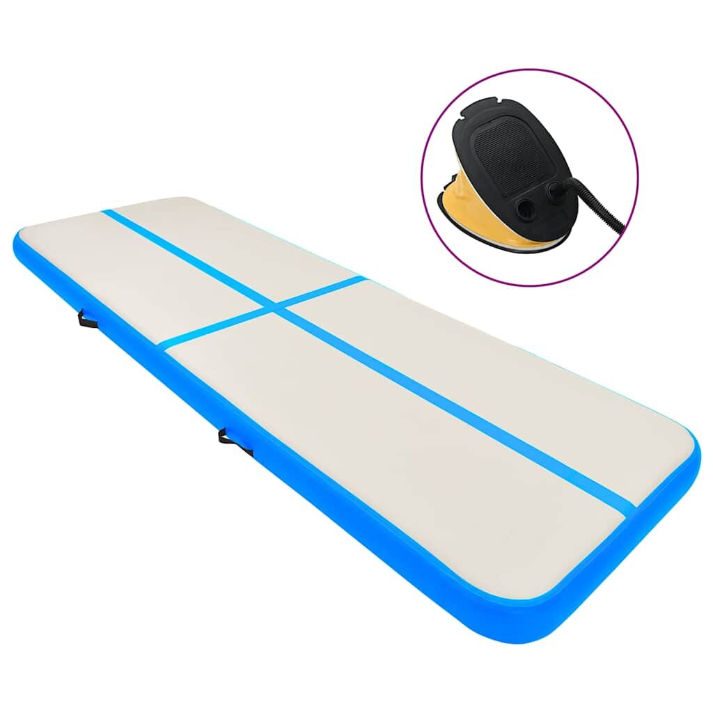 vidaXL Nafukovací žíněnka s pumpou 300 x 100 x 20 cm PVC modrá