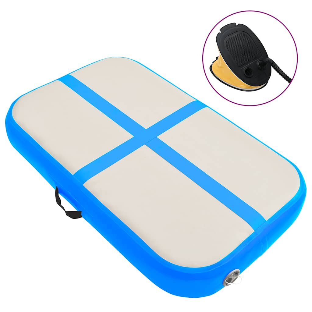 vidaXL Nafukovací žíněnka s pumpou 60 x 100 x 15 cm PVC modrá